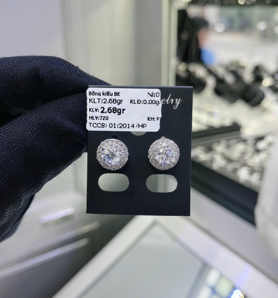 Bông Tai Bạch Kim VT750 VT30