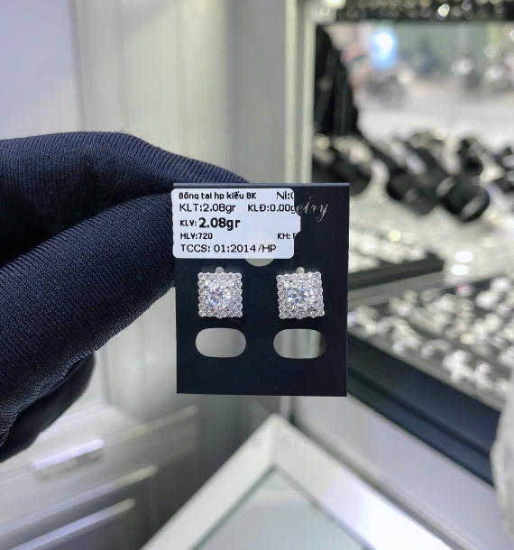 Bông Tai Bạch Kim VT750 VT32