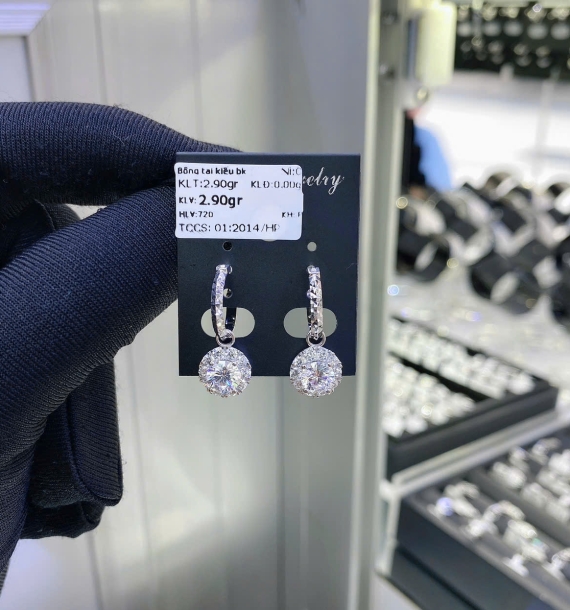 Bông Tai Bạch Kim VT750 VT58