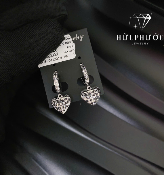 Bông Tai Vàng Trắng VT416 VT32