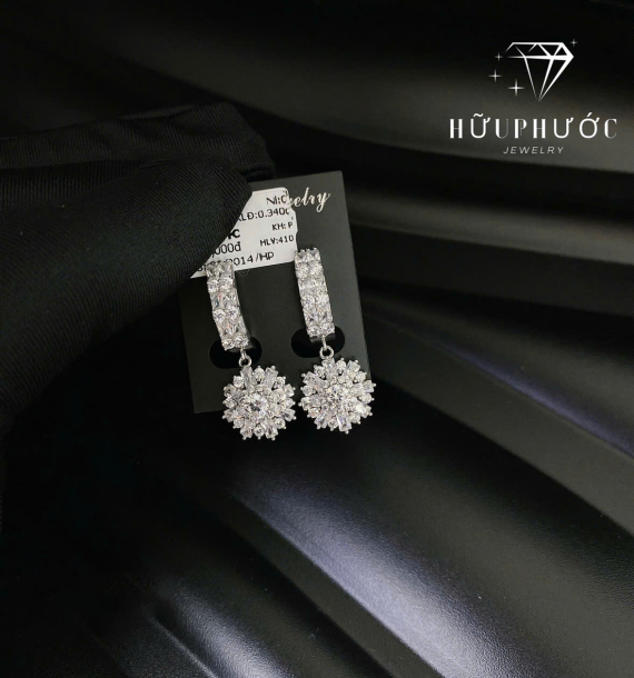 Bông Tai Vàng Trắng VT416 VT46