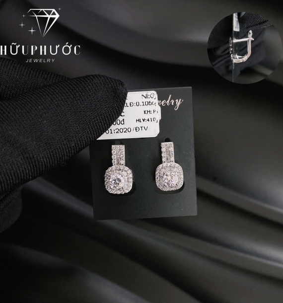 Bông Tai Vàng Trắng VT416 VT47