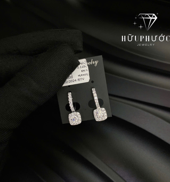 Bông Tai Vàng Trắng VT416 VT54