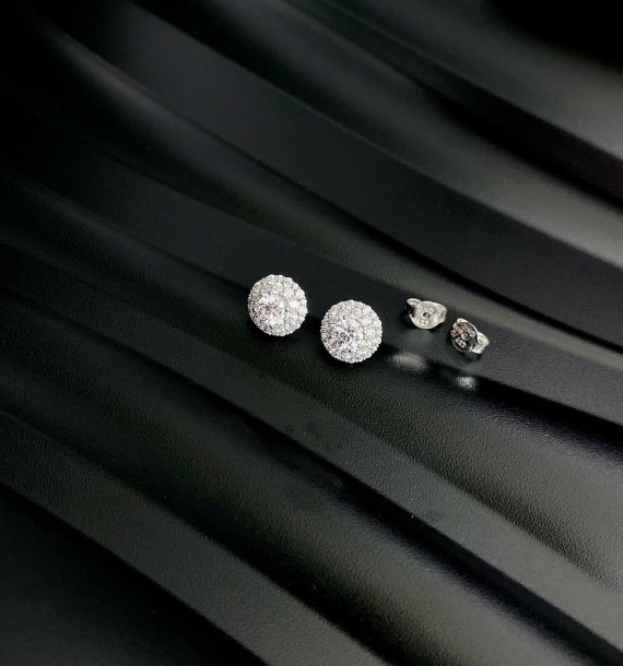 Bông Tai Vàng Trắng VT416 VT9