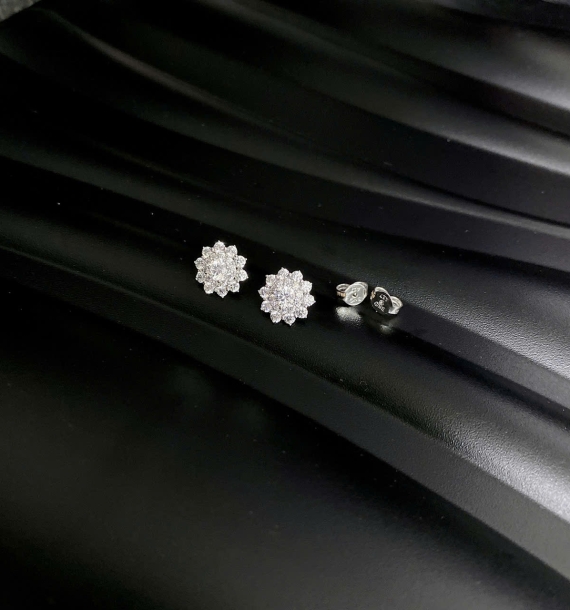 Bông Tai Vàng Trắng VT416 VT13