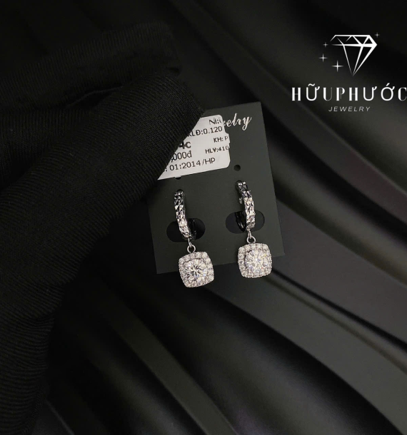 Bông Tai Vàng Trắng VT416 VT16