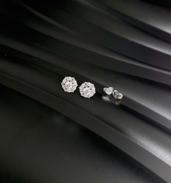 Bông Tai Vàng Trắng VT416 VT17