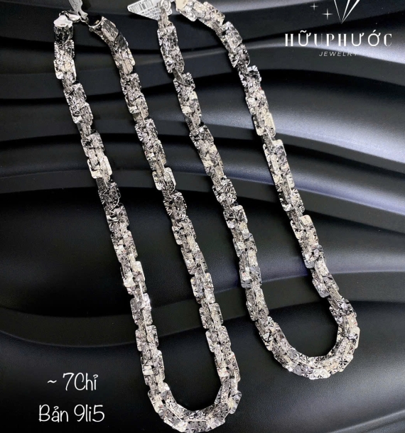 Dây Chuyền Vàng Trắng VT416 VT8