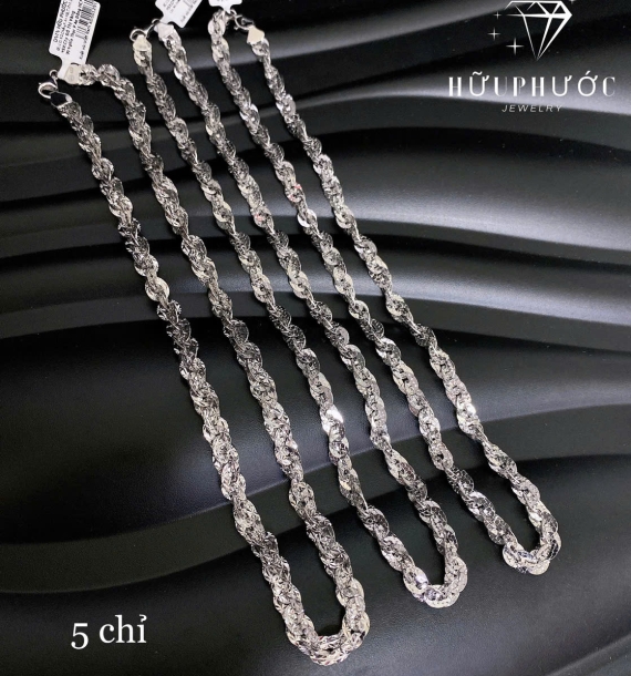 Dây Chuyền Vàng Trắng VT416 VT14