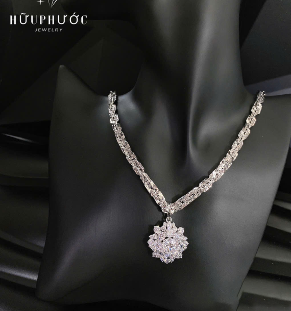 Dây Chuyền Vàng Trắng VT416 VT62