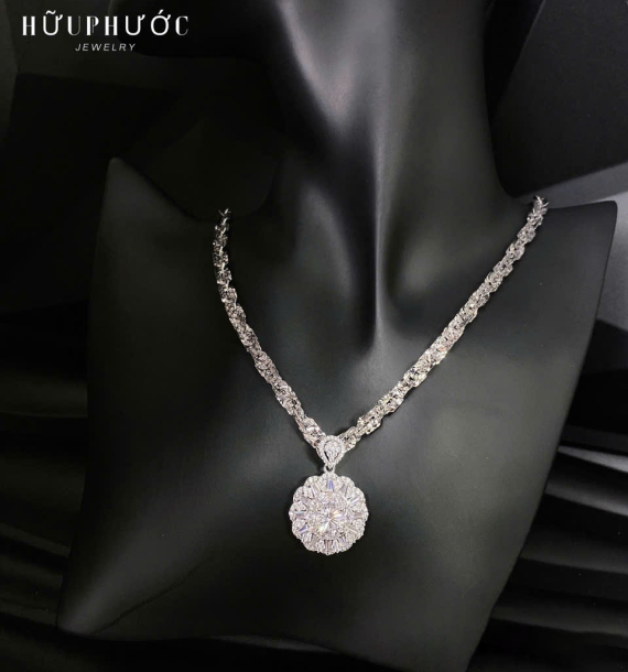 Dây Chuyền Vàng Trắng VT416 VT63