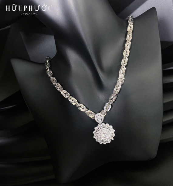 Dây Chuyền Vàng Trắng VT416 VT67