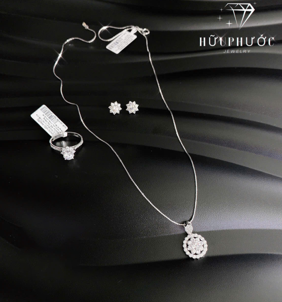 Dây Chuyền Vàng Trắng VT416 VT90