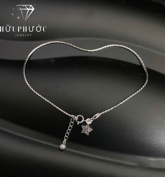 Lắc Chân Vàng Trắng 416 VT6