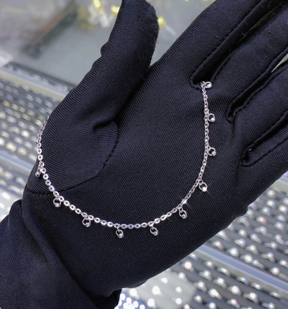 Lắc Chân Vàng Trắng 416 VT13