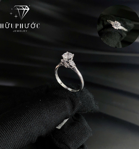 Nhẫn Nữ Vàng Trắng VT416 VT65