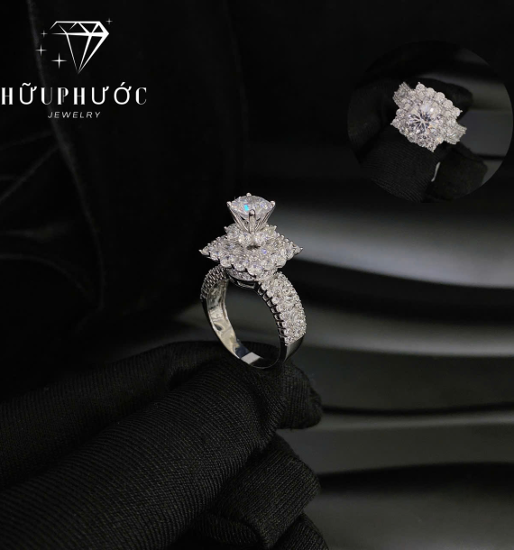 Nhẫn Nữ Vàng Trắng VT416 VT69