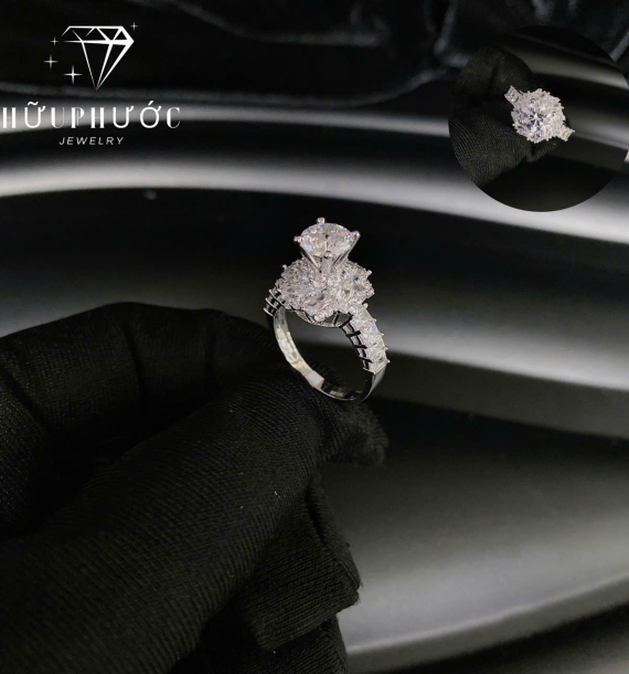 Nhẫn Nữ Vàng Trắng VT416 VT71