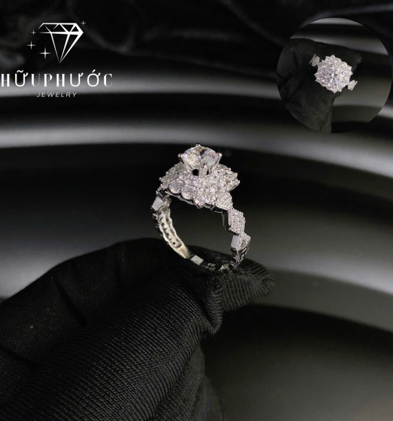 Nhẫn Nữ Vàng Trắng VT416 VT73