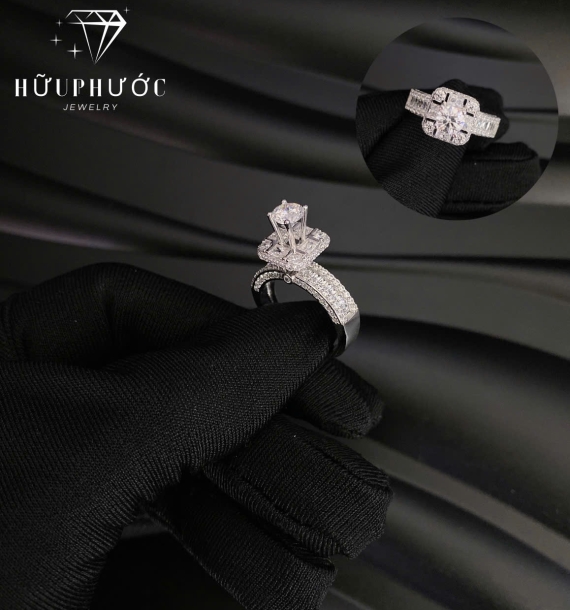 Nhẫn Nữ Vàng Trắng VT416 VT42